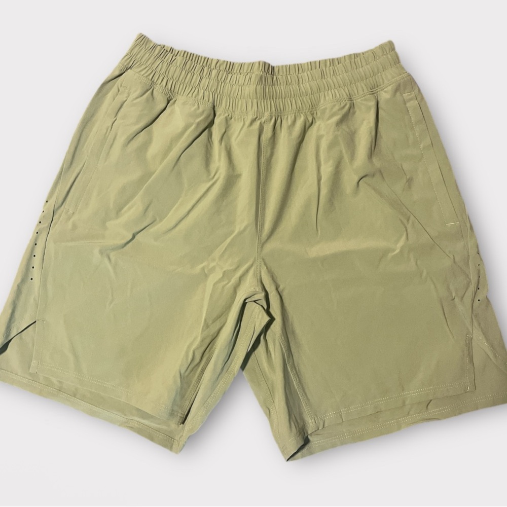 All in Motion Men's Light Olive Athletic Shorts
